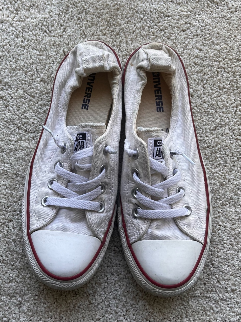 Converse All Star white slip-on sneakers Size 8.5
